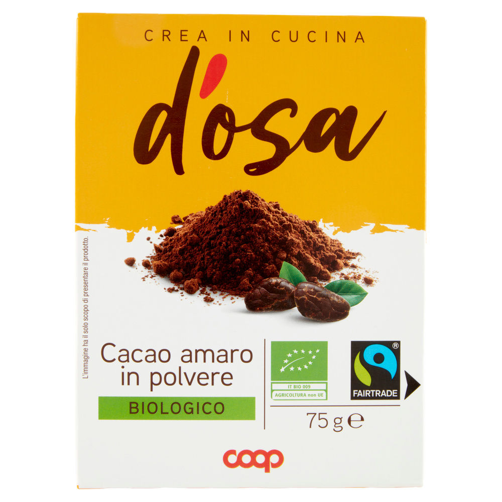 CACAO D'OSA COOP AMARO BIO FAIRTRADE IN POLVERE SCATOLA G 75 - 8