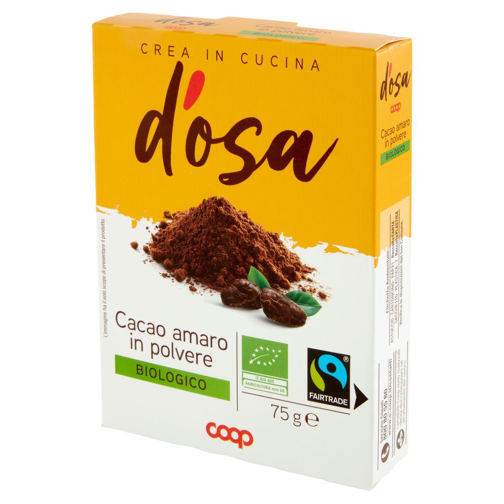 CACAO D'OSA COOP AMARO BIO FAIRTRADE IN POLVERE SCATOLA G 75 - 2