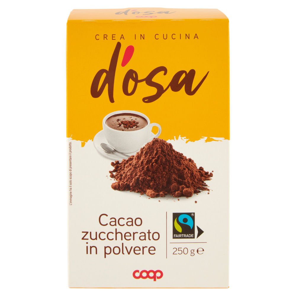 CACAO D'OSA COOP ZUCCHERATO FAIRTRADE IN POLVERE SCATOLA G 250 - 2