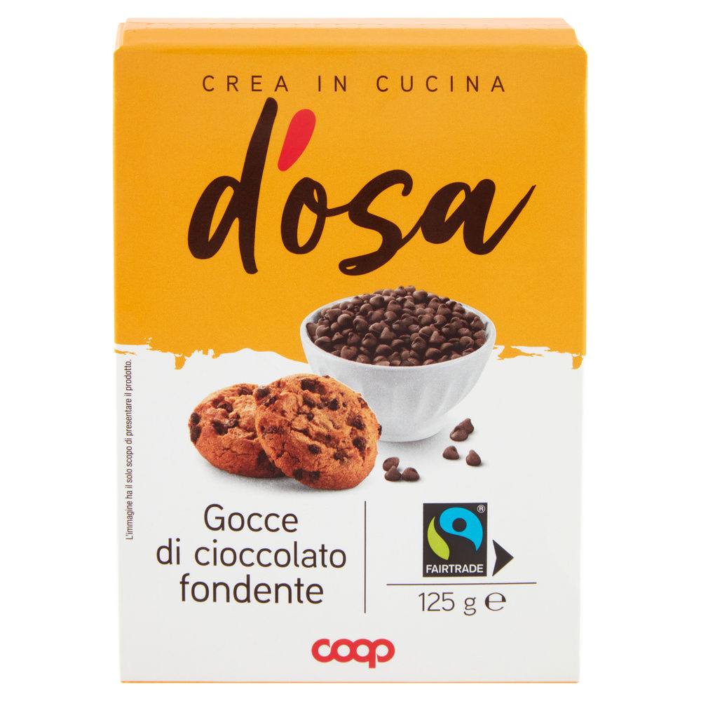 GOCCE DI CIOCCOLATO FONDENTE D'OSA COOP FAIRTRADE G125 - 2