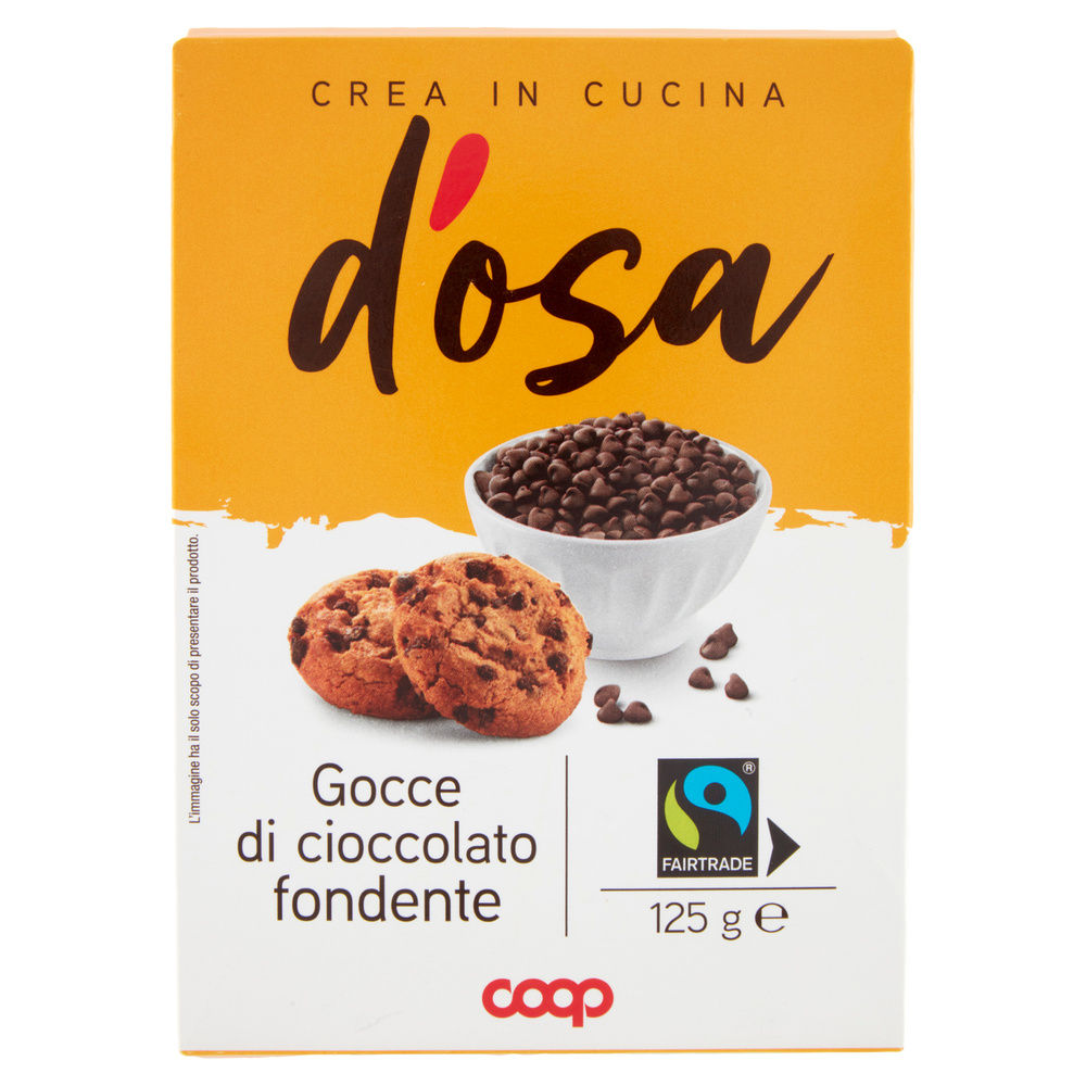 GOCCE DI CIOCCOLATO FONDENTE D'OSA COOP FAIRTRADE G125 - 3