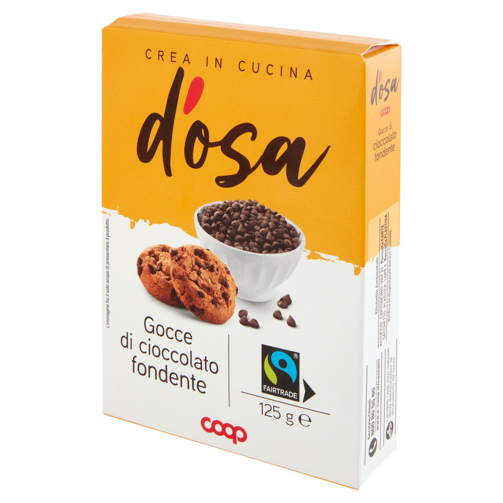 GOCCE DI CIOCCOLATO FONDENTE D'OSA COOP FAIRTRADE G125 - 8