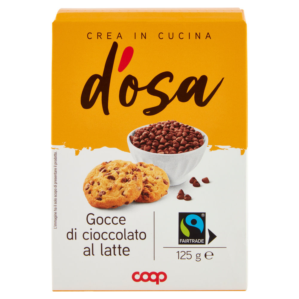 GOCCE DI CIOCCOLATO LATTE D'OSA COOP FAIRTRADE G125 - 6