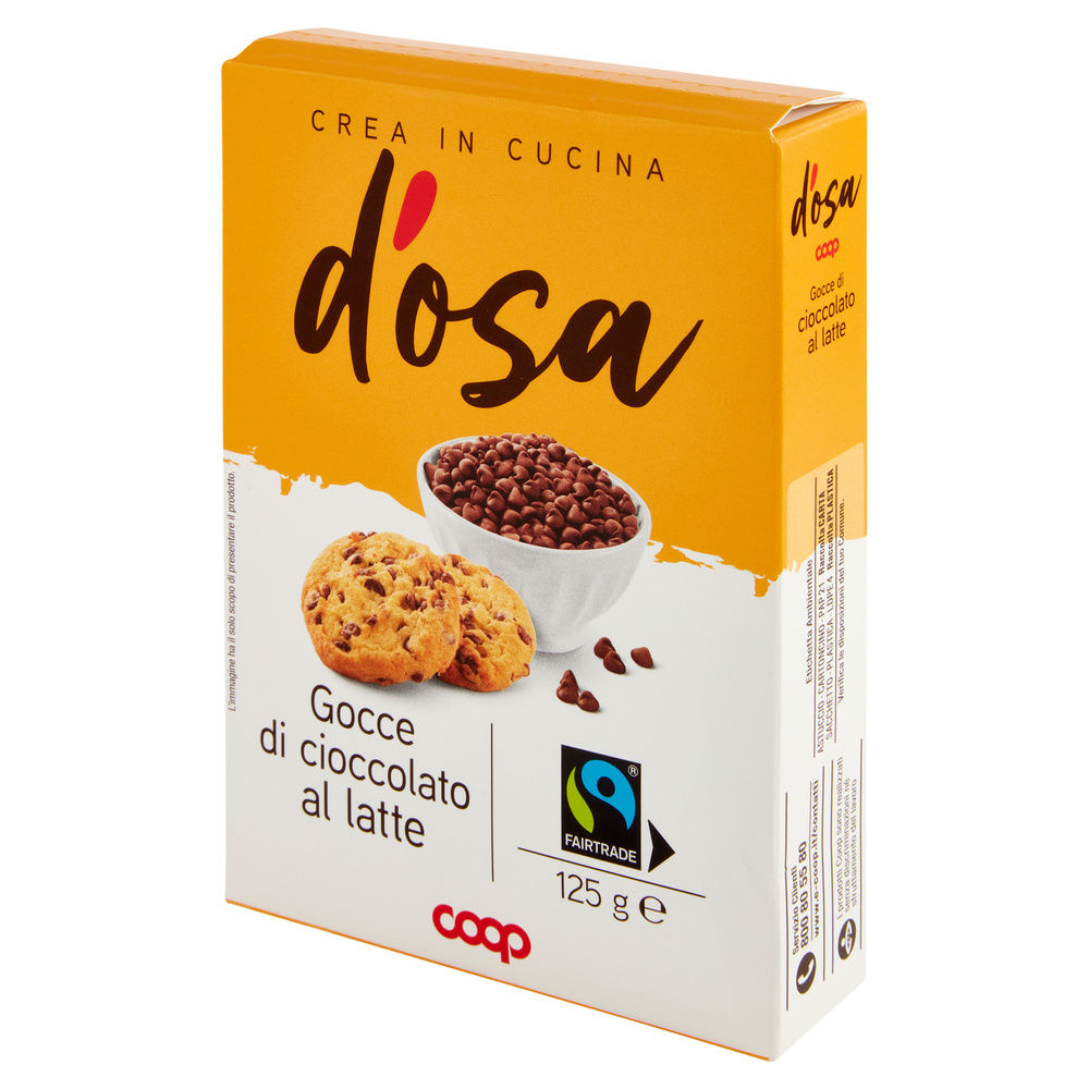 GOCCE DI CIOCCOLATO LATTE D'OSA COOP FAIRTRADE G125 - 8