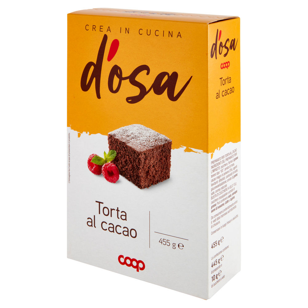 PREPARATO PER TORTA AL CACAO D'OSA COOP SCATOLA  G 455 - 7