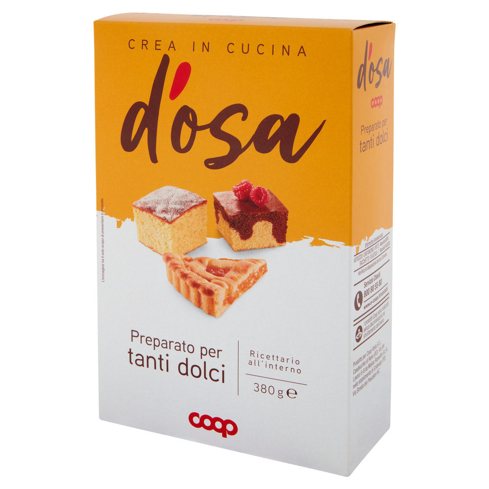 PREPARATO PER TANTI DOLCI D'OSA COOP SCATOLA G 380 - 7