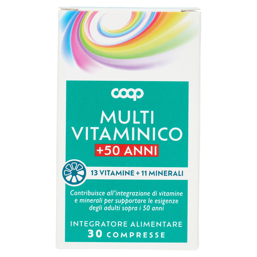 MULTIVITAMINICO SENIOR +50 COOP SCATOLA  30 COMPRESSE G39,3 - 0