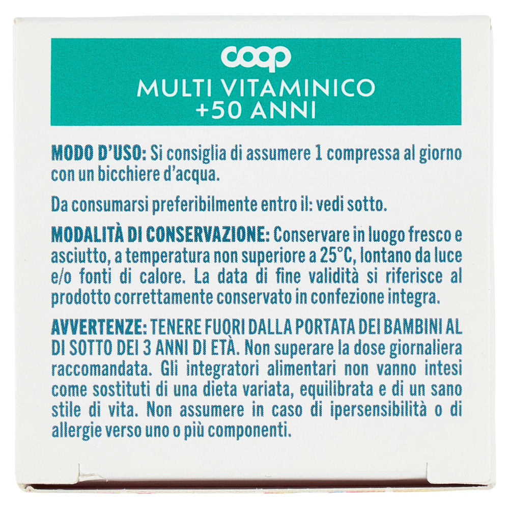 MULTIVITAMINICO SENIOR +50 COOP SCATOLA  30 COMPRESSE G39,3 - 6