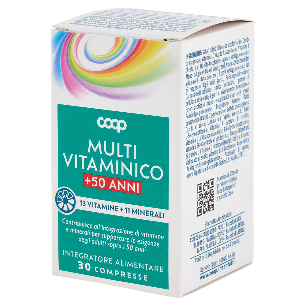 MULTIVITAMINICO SENIOR +50 COOP SCATOLA  30 COMPRESSE G39,3 - 2