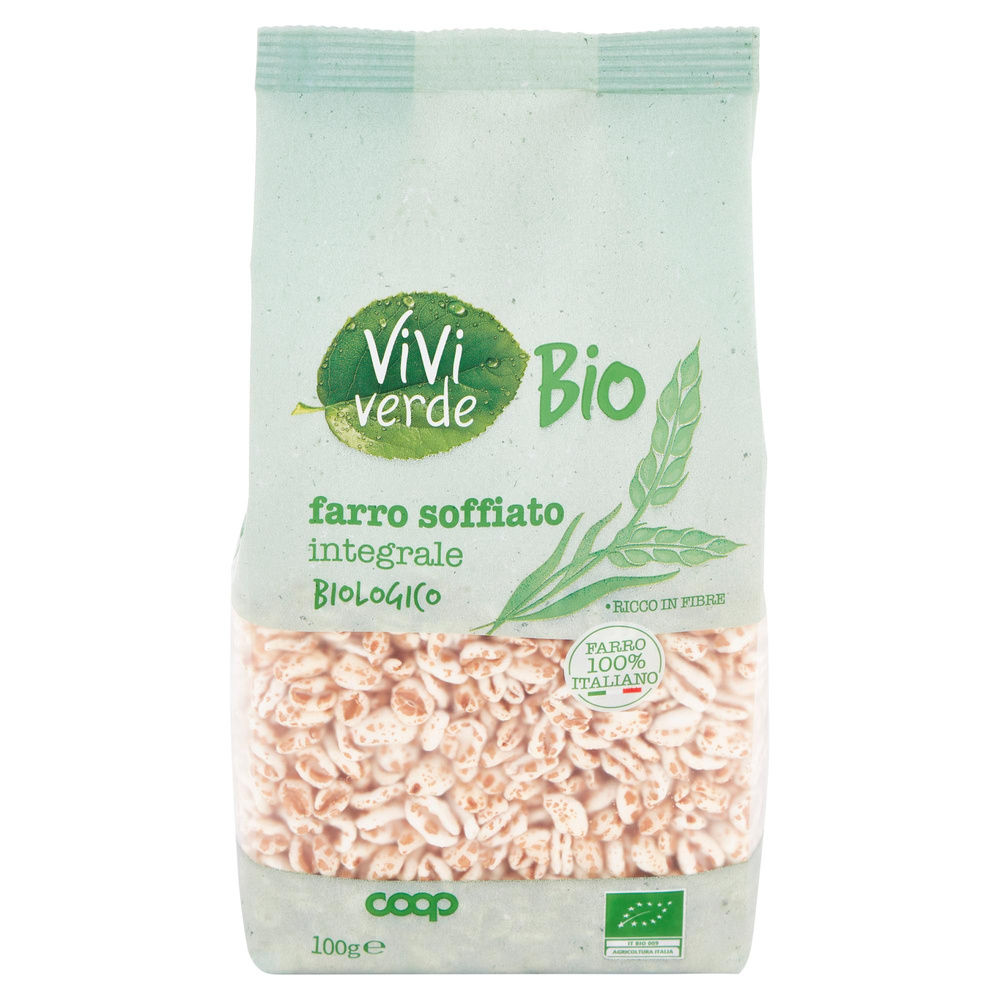 FARRO SOFFIATO INTEGRALE BIO VIVIVERDE COOP SACCHETTO G 100 - 2