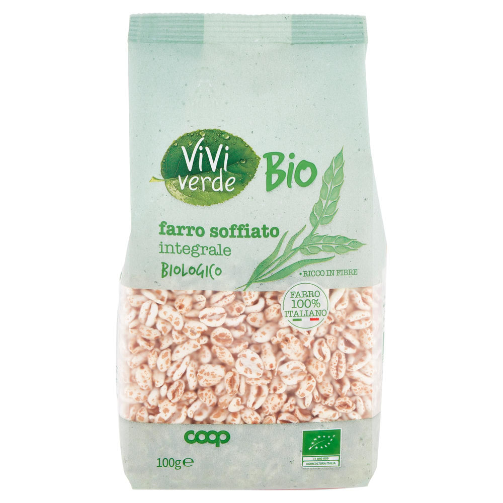 FARRO SOFFIATO INTEGRALE BIO VIVIVERDE COOP SACCHETTO G 100 - 1