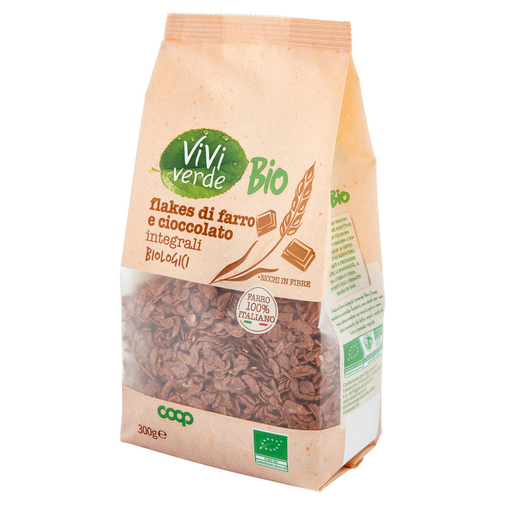 FLAKES DI FARRO E CIOCCOLATO BIO VIVIVERDE COOP SACCHETTO G 300 - 7