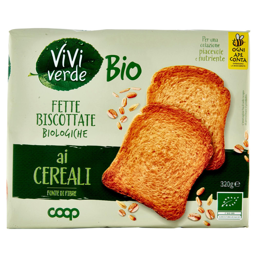 FETTE BISCOTTATE BIO AI CEREALI VIVI VERDE COOP INCARTO G 320 - 3