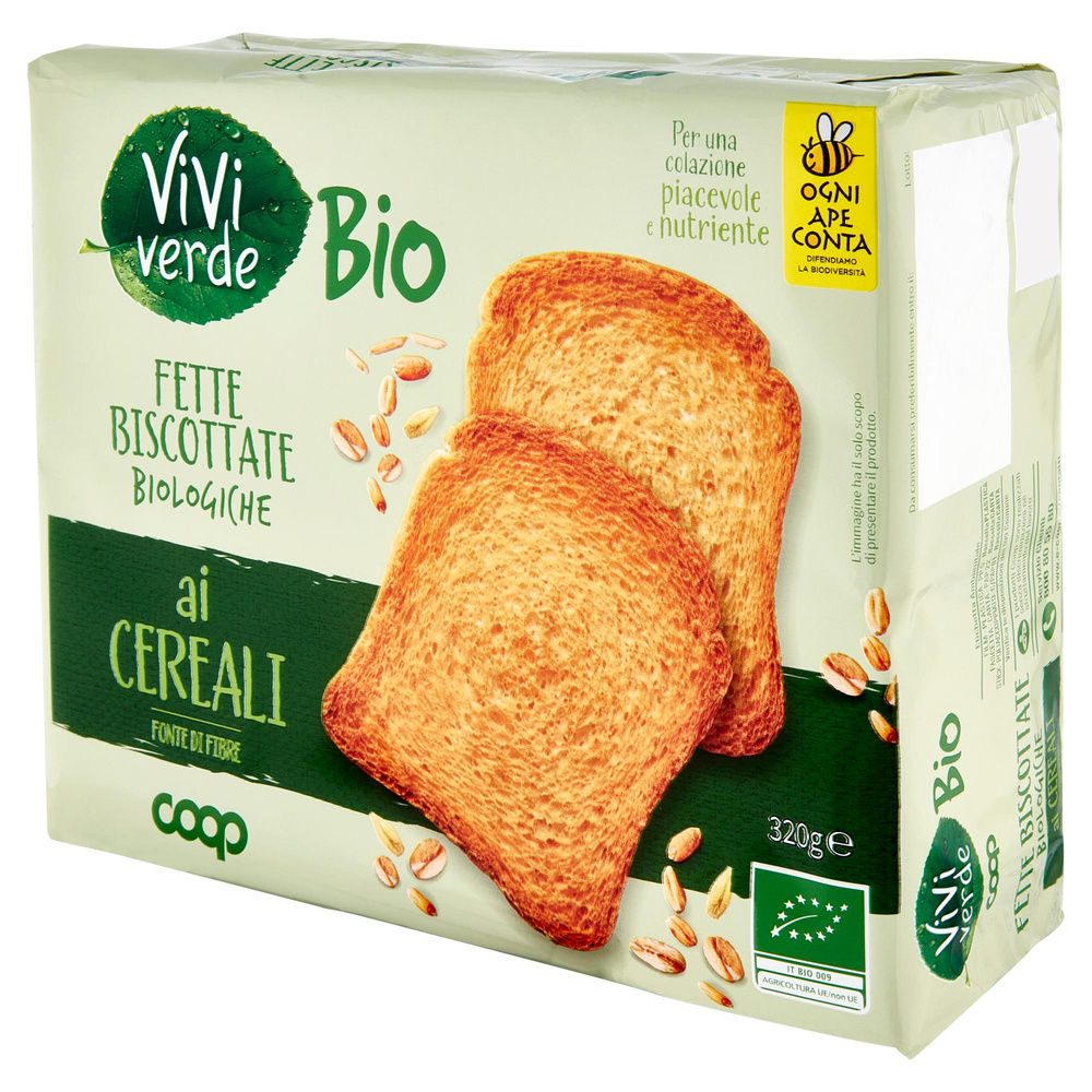 FETTE BISCOTTATE BIO AI CEREALI VIVI VERDE COOP INCARTO G 320 - 8