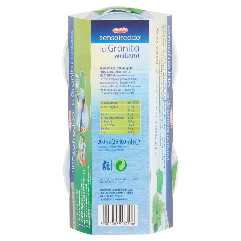 SENSO FREDDO GRANITA MENTA DOLFIN ML 200 - 1