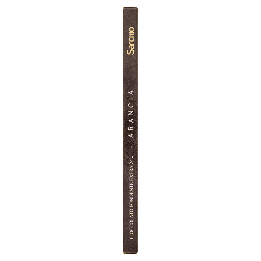 TAVOLETTA FONDENTE EXTRA CON ARANCIA 80G SARCHIO - 4