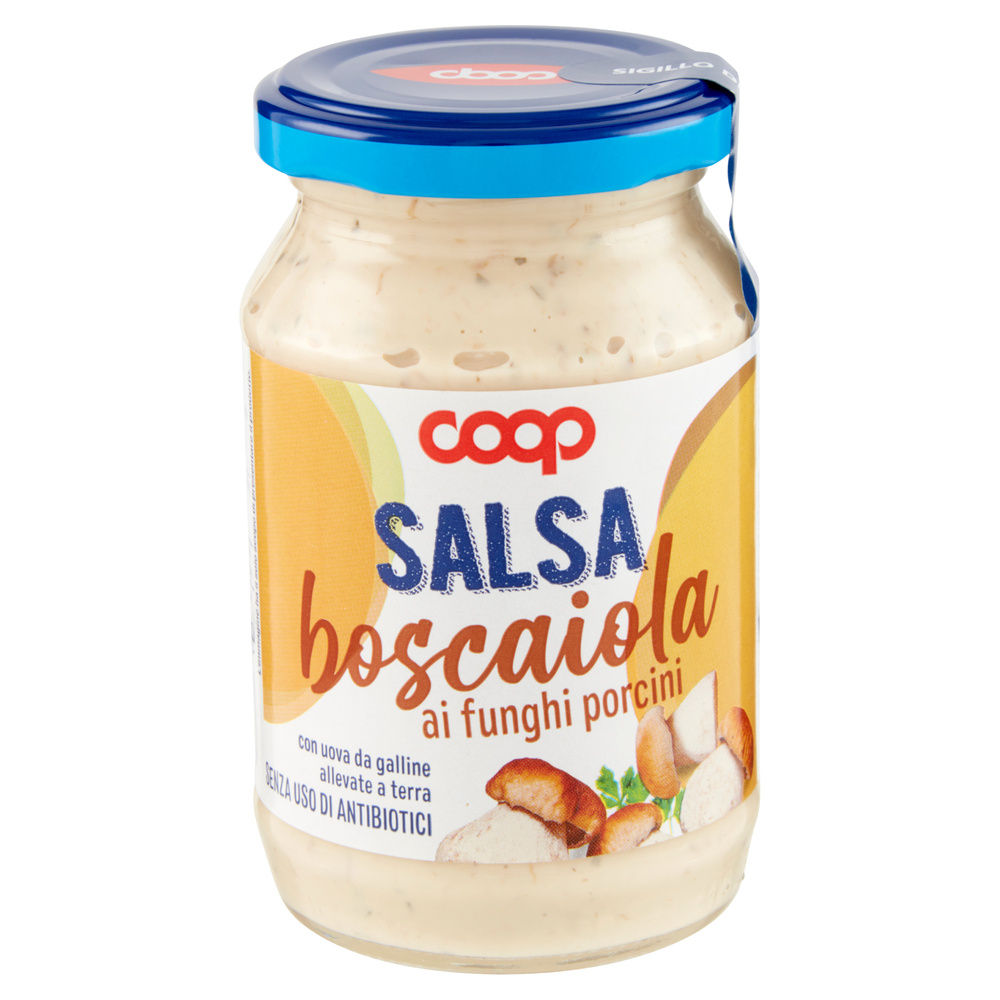 SALSA BOSCAIOLA COOP FUNGHI PORCINI  S/USO ANTIBIOTICI VASO VETRO G240 - 2