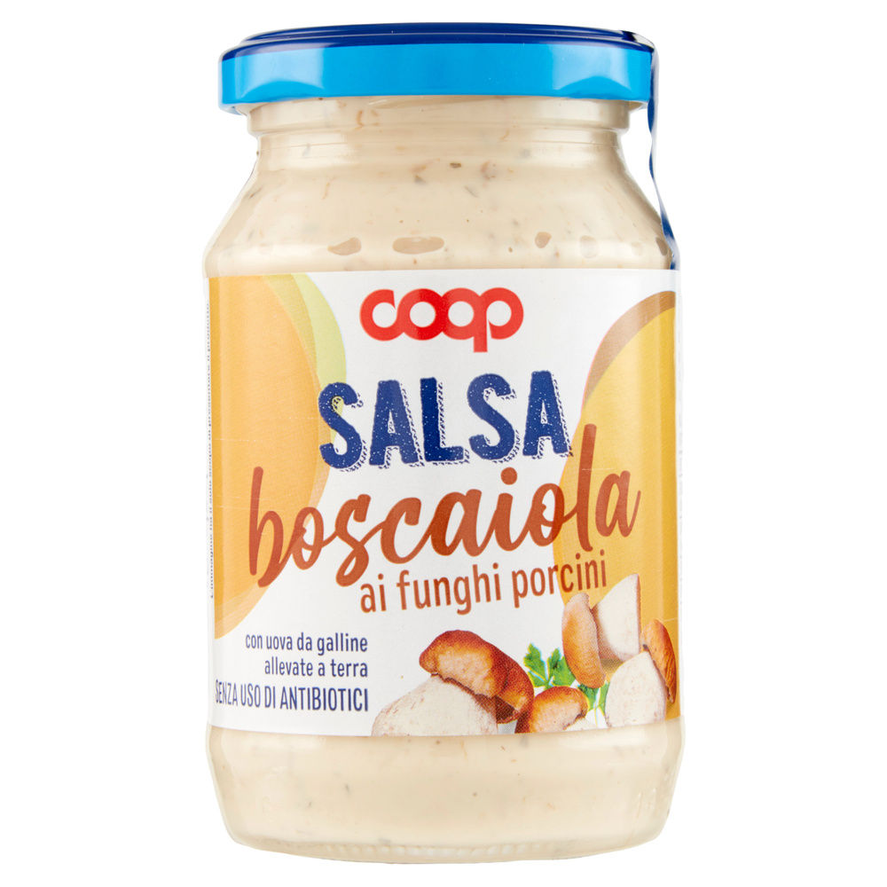 SALSA BOSCAIOLA COOP FUNGHI PORCINI  S/USO ANTIBIOTICI VASO VETRO G240 - 3