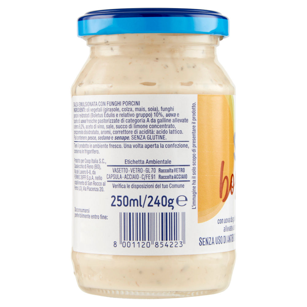 SALSA BOSCAIOLA COOP FUNGHI PORCINI  S/USO ANTIBIOTICI VASO VETRO G240 - 6