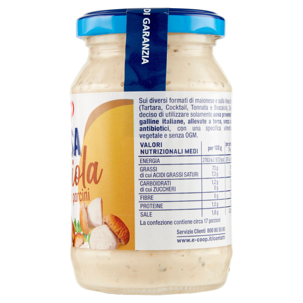 SALSA BOSCAIOLA COOP FUNGHI PORCINI  S/USO ANTIBIOTICI VASO VETRO G240 - 7