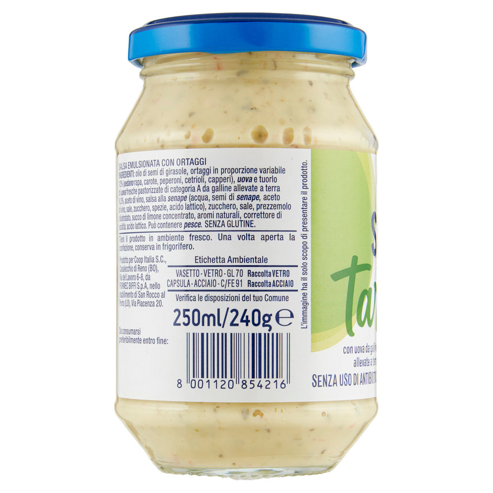 SALSA TARTARA COOP SENZA USO DI ANTIBIOTICI VASO VETRO G240 - 4