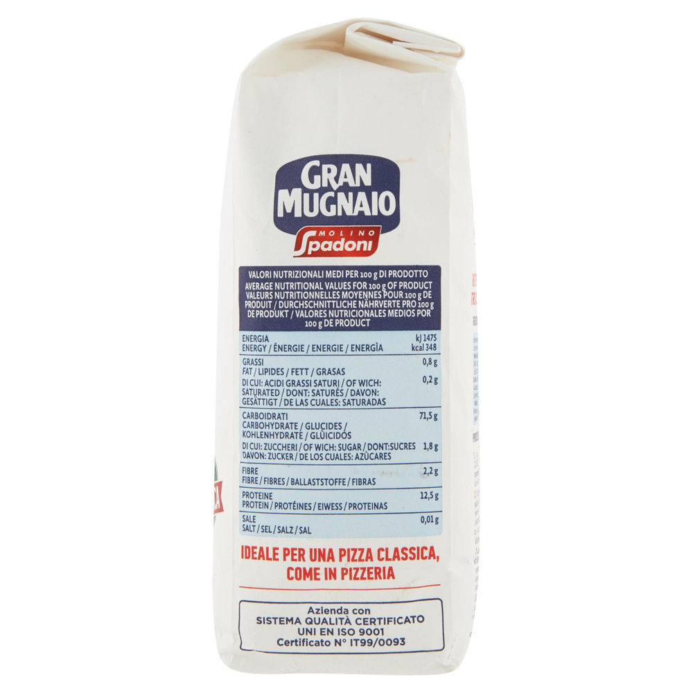 FARINA TIPO 00 PER PIZZA GRANO ITALIANO MOLINO SPADONI  SACCHETTO KG.1 - 4
