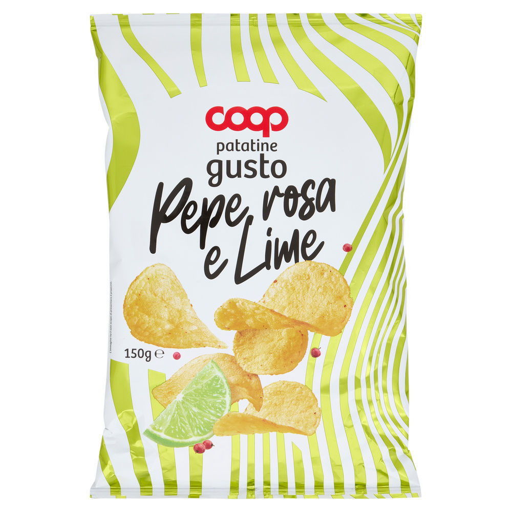 PATATINE CLASSICHE LIME E PEPE ROSA COOP SACCHETTO G 150 - 0