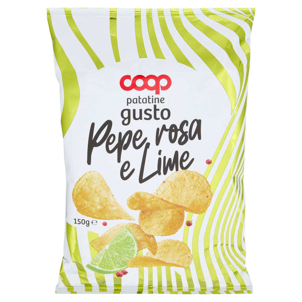 PATATINE CLASSICHE LIME E PEPE ROSA COOP SACCHETTO G 150 - 15