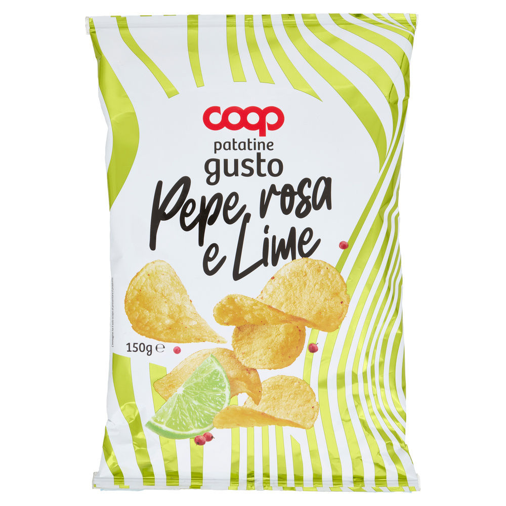 PATATINE CLASSICHE LIME E PEPE ROSA COOP SACCHETTO G 150 - 14