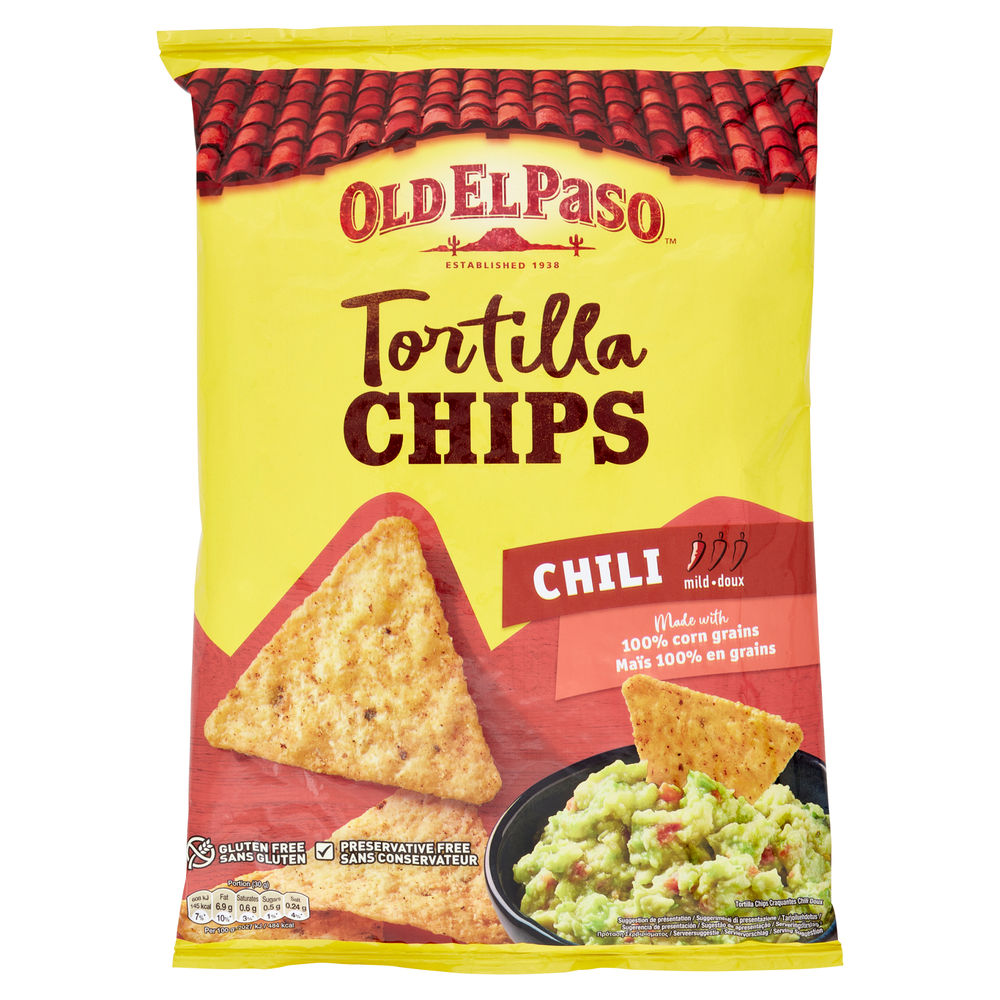 TORTILLA CHIPS CHILI OLD EL PASO 185 G - 0