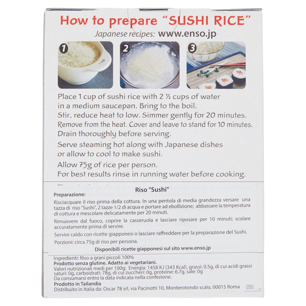 RISO PER SUSHI ENSO  250G - 1