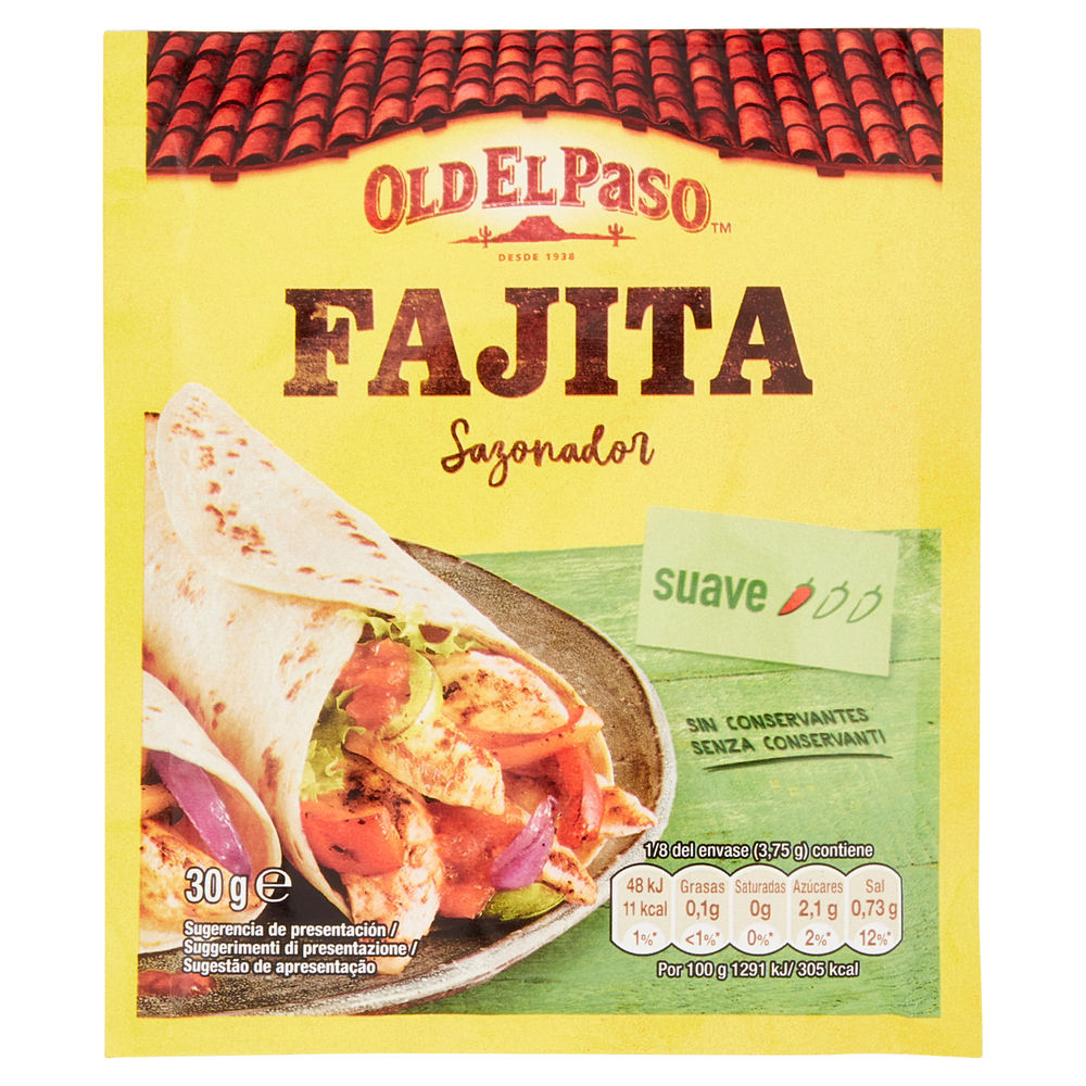 Fajita seasoning mix g  30