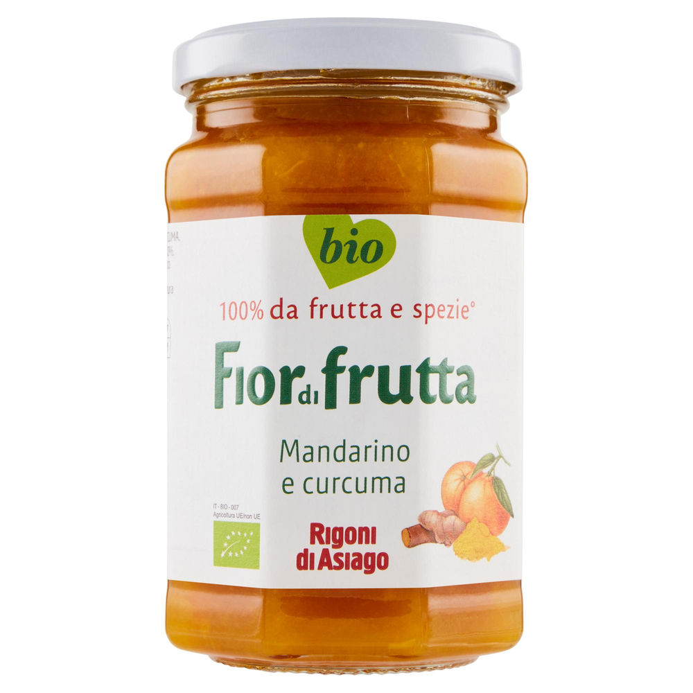 Fiordifrutta bio mandarini e curcuma rigoni di asiago g 340