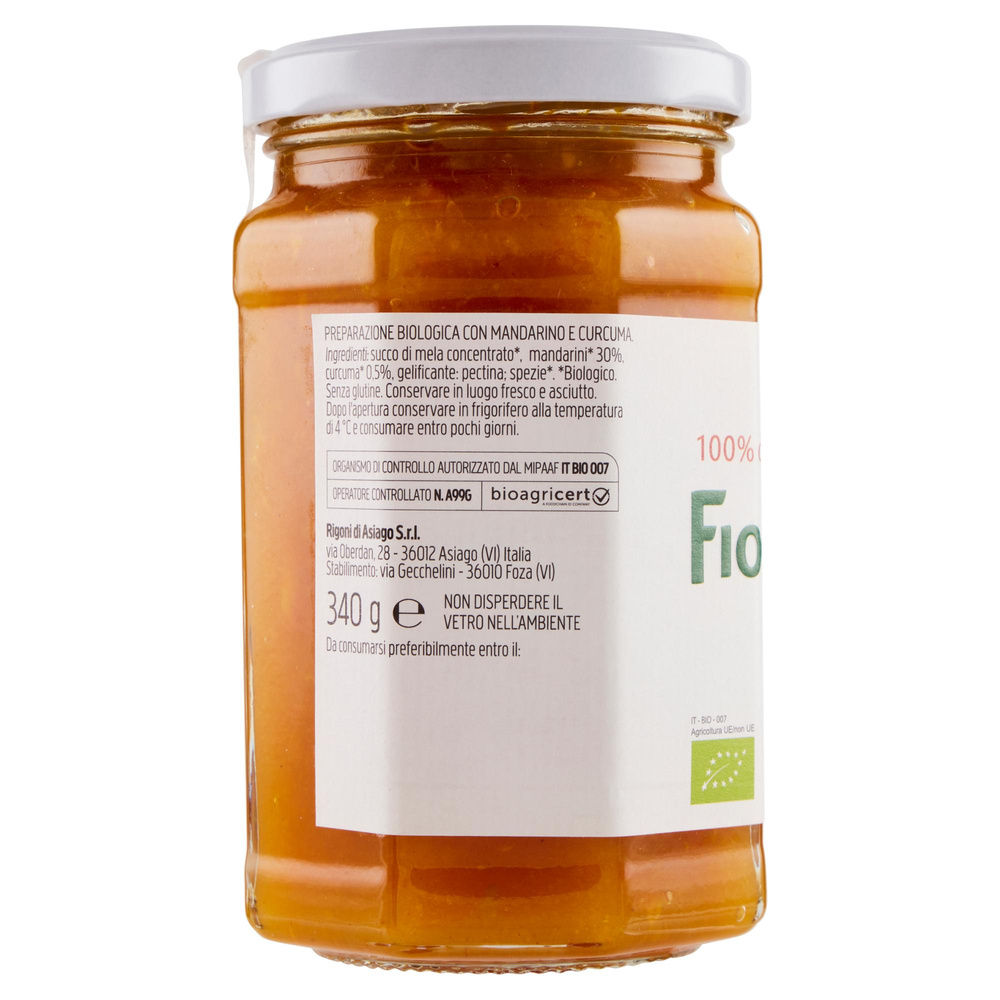 FIORDIFRUTTA BIO MANDARINI E CURCUMA RIGONI DI ASIAGO G 340 - 7