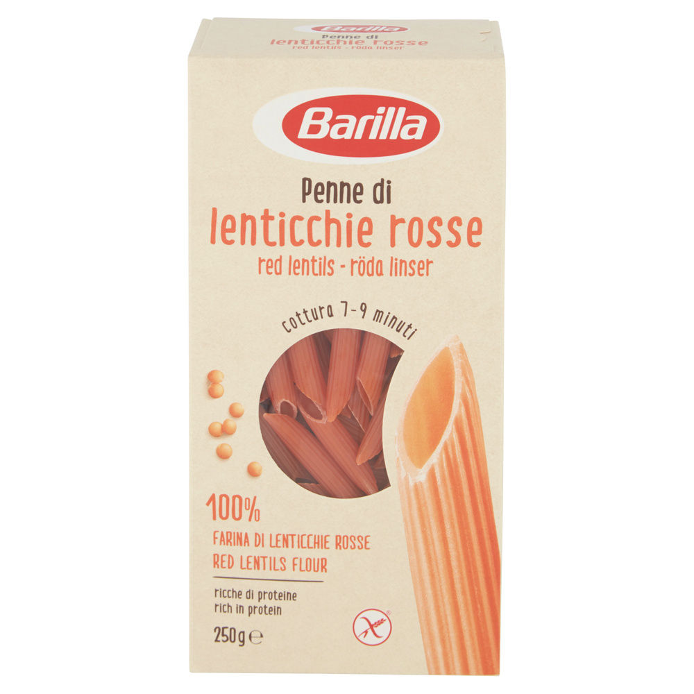 PENNE LENTICCHIE ROSSE BARILLA G.250 - 2