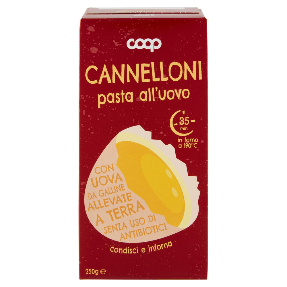 CANNELLONI ALL'UOVO SENZA USO ANTIBIOTICI COOP G250 - 4