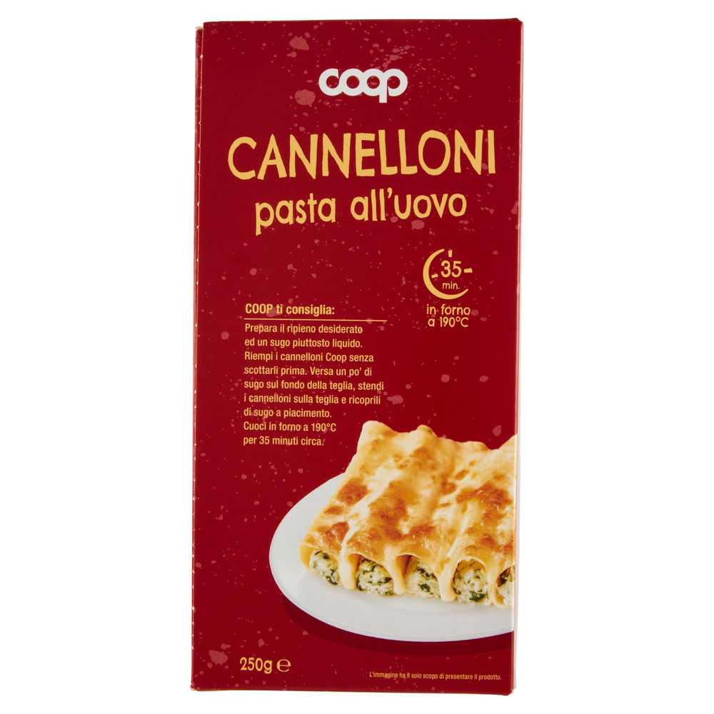 CANNELLONI ALL'UOVO SENZA USO ANTIBIOTICI COOP G250 - 1