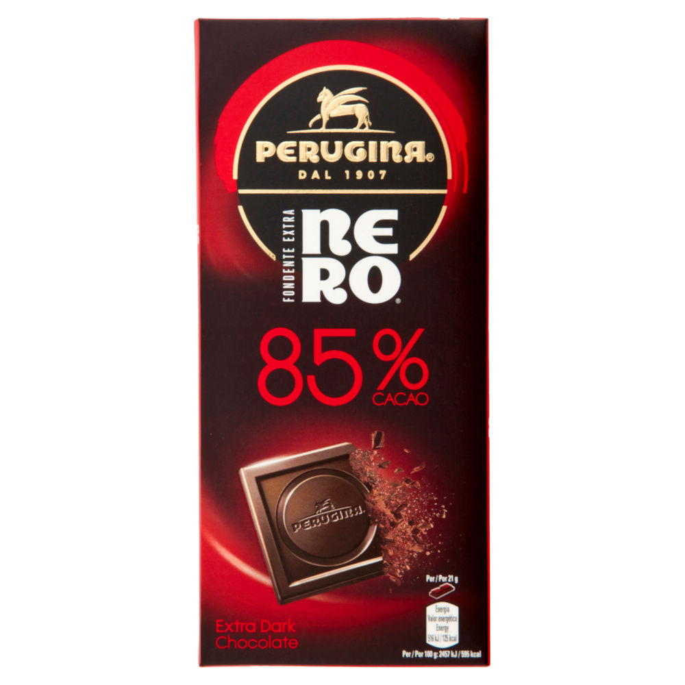 TAVOLETTA FONDENTE 85% NERO PERUGINA G 85 - 2
