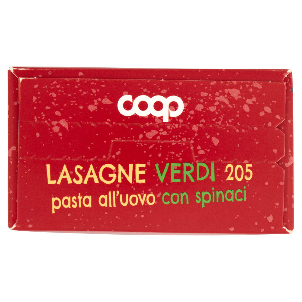 LASAGNE VERDI ALL'UOVO CON SPINACI SENZA USO ANTIBIOTICI COOP G 500 - 6