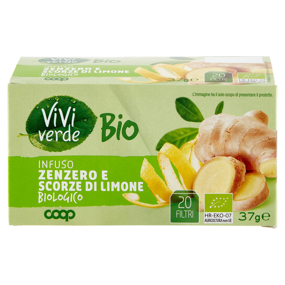 INFUSO DI ZENZERO E LIMONE BIO VIVI VERDE COOP SCATOLA 20 FL G 37 - 7