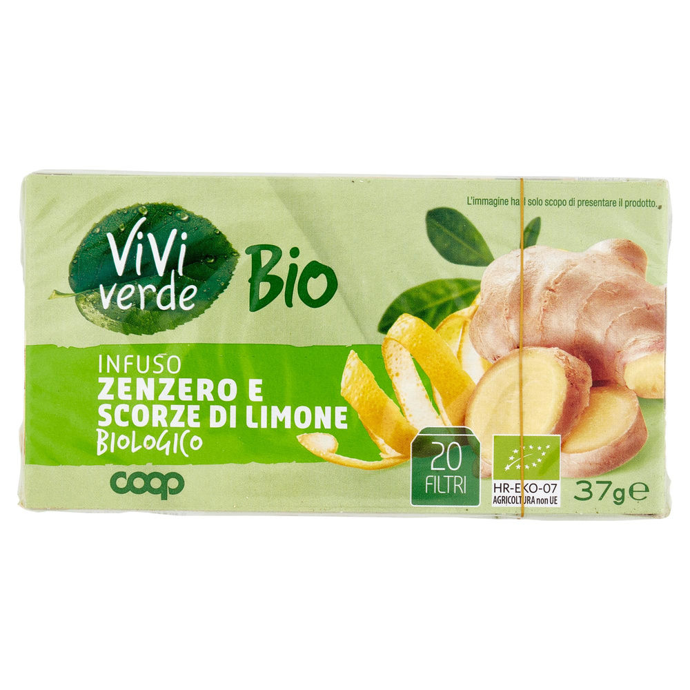 INFUSO DI ZENZERO E LIMONE BIO VIVI VERDE COOP SCATOLA 20 FL G 37 - 2