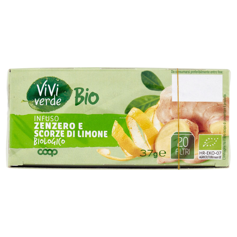 INFUSO DI ZENZERO E LIMONE BIO VIVI VERDE COOP SCATOLA 20 FL G 37 - 5