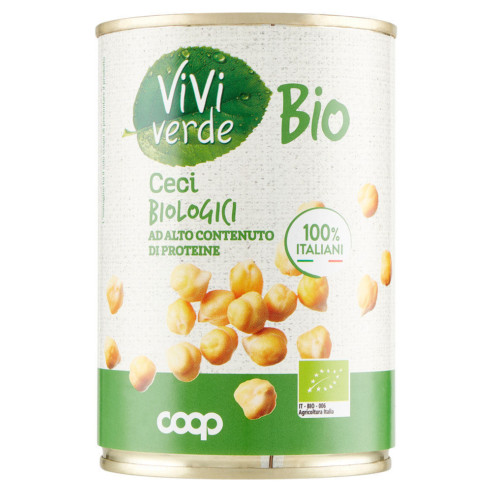 Ceci biologici viviverde bio coop lattina g 400 sgocc g 240