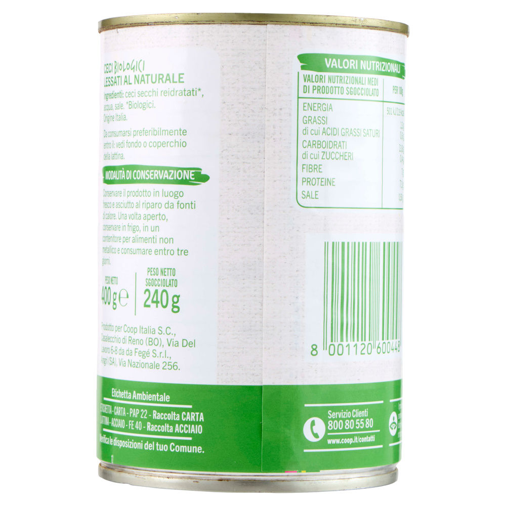 CECI BIOLOGICI VIVIVERDE BIO COOP LATTINA G 400 SGOCC G 240 - 12