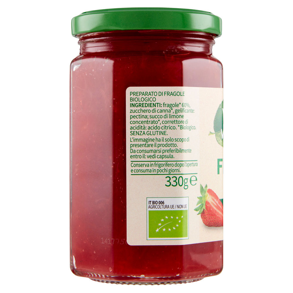 PREPARATO DI FRAGOLE BIOLOGICO VIVI VERDE COOP VASO VETRO G 330 - 4