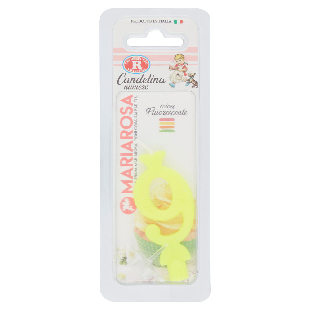 CANDELINE NUMERO FLUO GIALLO ASSORTITE REBECCHI PZ. 1 - 0