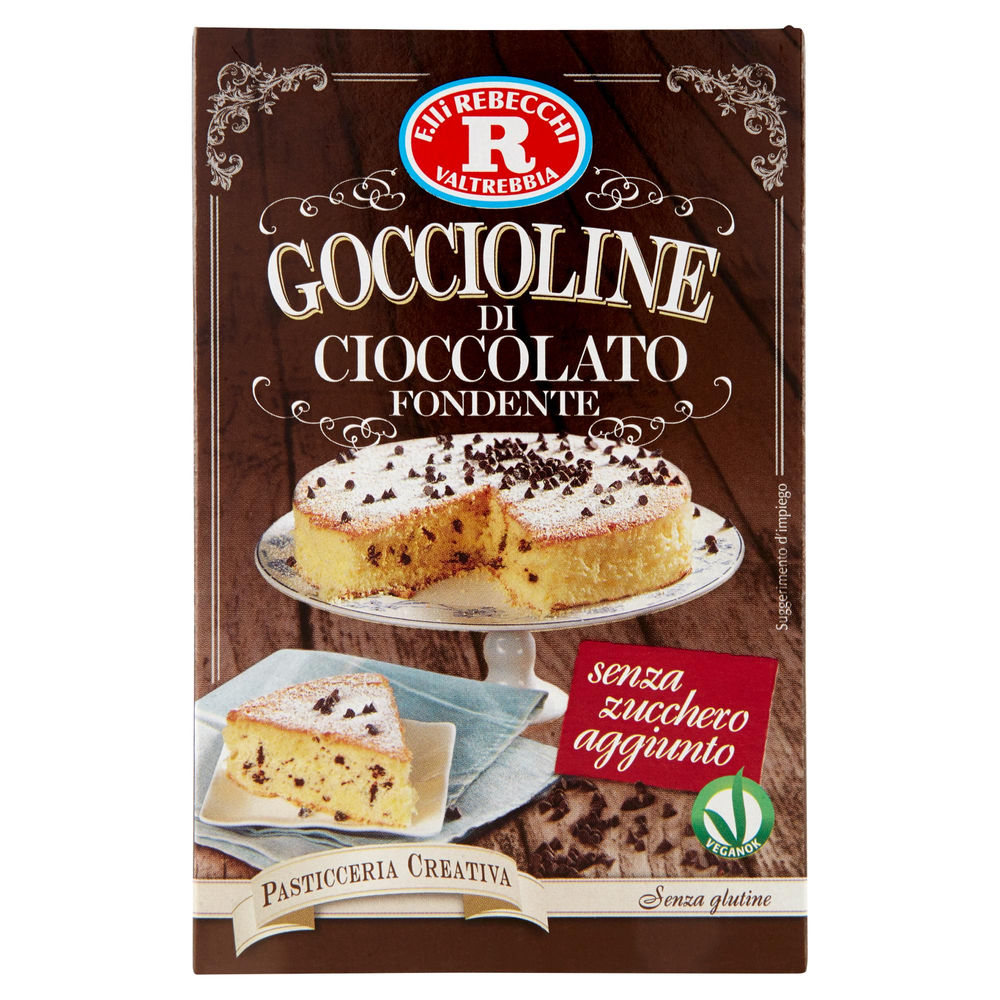 GOCCIOLINE DI CIOCCOLATO SENZA ZUCCHERO REBECCHI G 125 - 0
