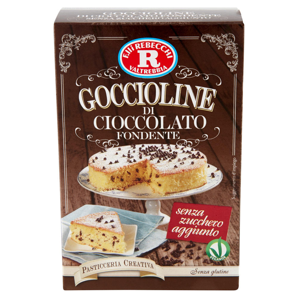 GOCCIOLINE DI CIOCCOLATO SENZA ZUCCHERO REBECCHI G 125 - 2