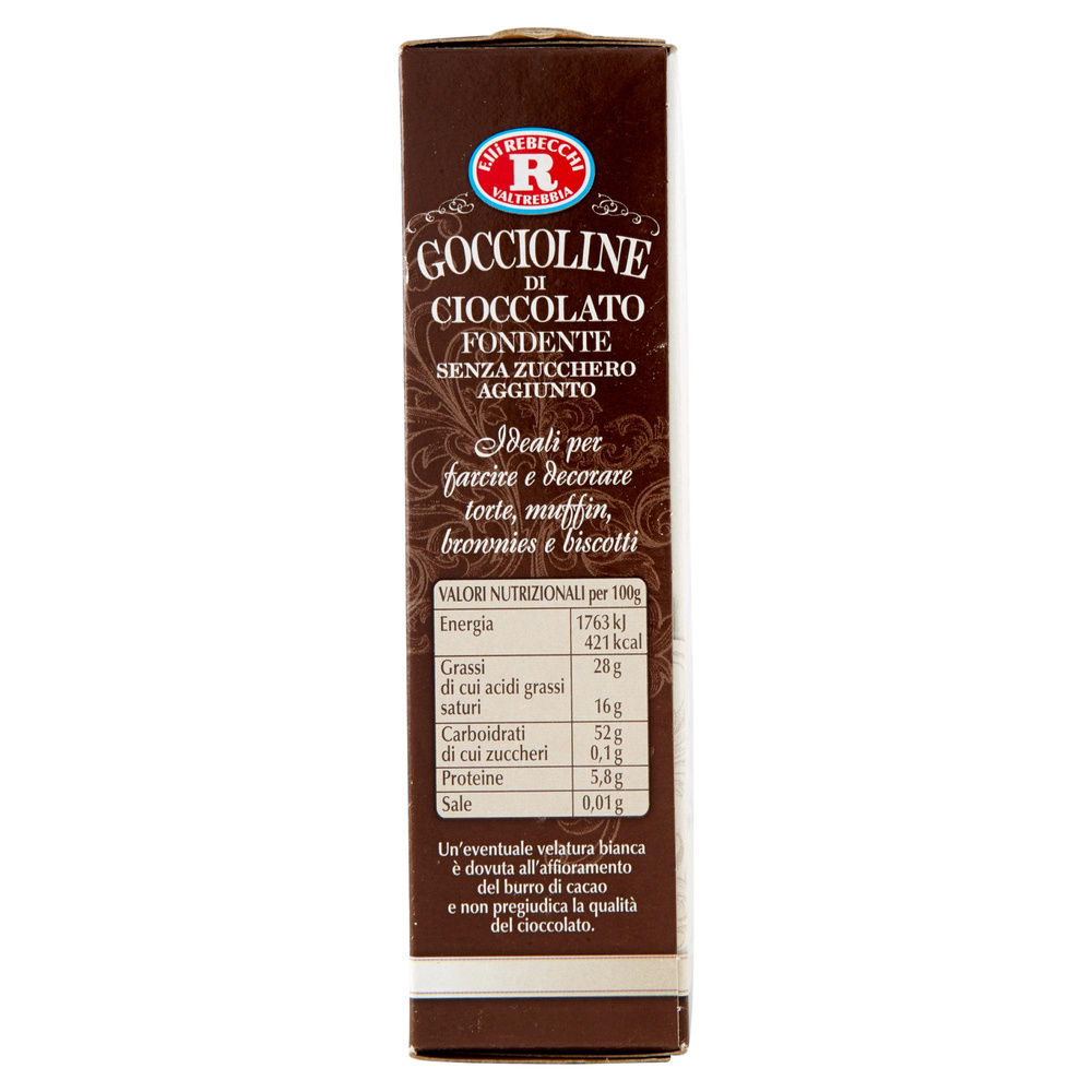 GOCCIOLINE DI CIOCCOLATO SENZA ZUCCHERO REBECCHI G 125 - 5