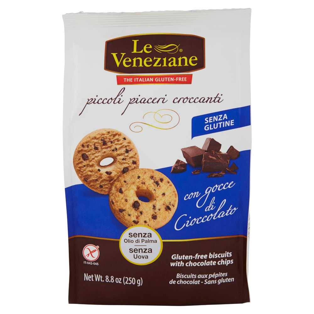 BISCOTTI S/GLUTINE LE VENEZIANE CON GOCCE DI CIOCCOLATO SACCHETTO G 250 - 2